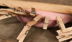 Awesome hardcore BDSM game with a big-boobed masked hottie