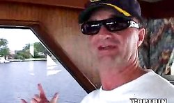 Seduced teen hottie Captain Stabbin Nikki Litte is sucking on the knees