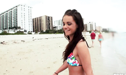 Great blowjob action in the close-up with a lusty bitch