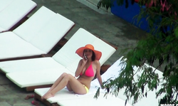 Busty milf is trying to seduce me right on the camera