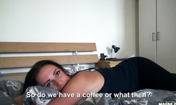 Young pervert is giving a head and then swallowing a load