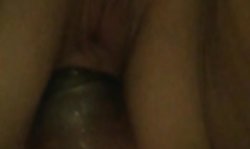 pussy stroking and anal dildo