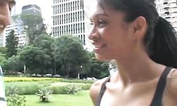 Playful brazilian chick Mike In Brazil Emanuelle Diniz has an awesome ass