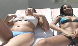 Beauties Mike In Brazil Waleska and Mellissa are looking for a big Brazilian dick