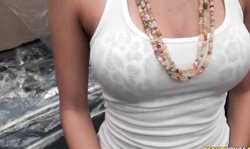 Money Talks rich dude asked Avy Scott to show him her big tits