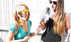 Money Talks amazing babes Melissa Moore and Nicole Bexley undress for money