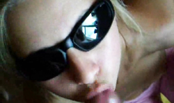 Astonishing chick is giving a gorgeous blowjob in the close-up