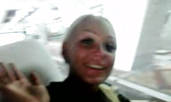 Impressive young blonde is talking dirty things on cam