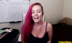 Redhead Asks Can You See It In My Throat?