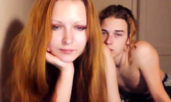 Awesome-looking redhead model and her horny boyfriend