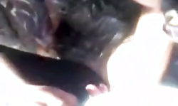 Perverted dude is pulling out his massive long dick in the public place