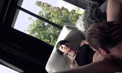 Teen Fidelity slender brunette Cadey Mercury gives a good blowjob