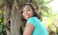 First-class ebony Round And Brown Lauren Foxxx demonstrates her curves