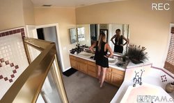 Alluring golden doll SpyFam Brett Rossi strokes her little crack