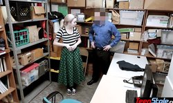 Pale emo teen shoplifter punish fucked by a LP officer