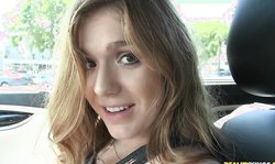 Street Blowjobs perfect teen Olivia Lee is sucking a big boner like a pro