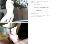 Curvy Russian milf is seducing a guy through the video chat