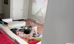 Stunning small-tit chick Pervs On Patrol Miley Cole fucked her tight crack