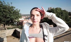 Big-boobed hottie Public Pick UPs Henessy pulls out his Czech dick