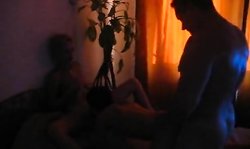 Muscled Russian fucker nailed his stunning young babe from behind