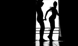 Lovely Russian girl gets her ass fucked in a hot black & white scene