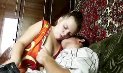 First date with my new Russian amateur gf turns into hot sex