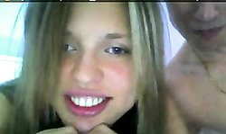 Smiling young Russian hottie shows her awesome body on the camera