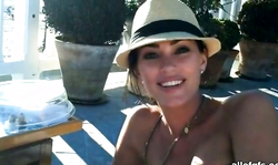 How gorgeous this mature brunette is with a dick in her hands