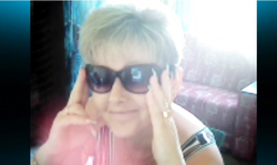 Mature slut is showing off her massive natural melons