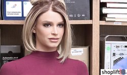 Hot petite blonde teen busted for stealing jewelry