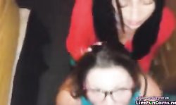 Amateur TEEN FFM w FACIAL