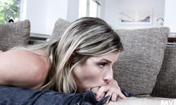 Gotmylf Blonde MILF Cory Chase on sexy high heels gives hot deep blowjob