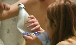 Good-looking amateur Russian hotties are smoking hot in the kitchen