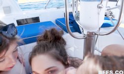 Sex on the boat with BFFs Blair Williams, Zoey Bloom and Vienna Rose