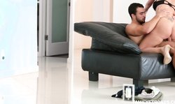 Beauty blonde Nina Elle is getting on the knees in front of her stepbrother