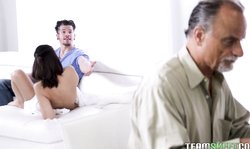 Adorable young cutie Step Siblings Harmony Wonder gives a good blowjob