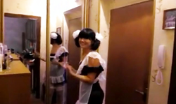 Slutty schoolgirl is posing sexy and smiling in the cam