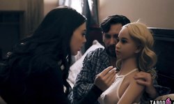 Pure Taboo: Silicone love doll fucked in a perverted threesome