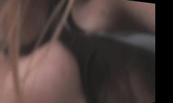 The first-class outdoor solo on the beach with a busty model