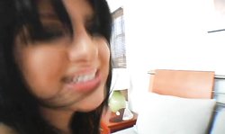 Sweet brunette Ball Honeys Sativa Rose feels his massive prick