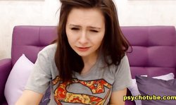 Hot Brunette Opens Up A Show And Plays Dildo