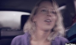 Naive teen got DPed in a threesome sex