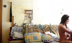 Slutty amateur gf is undressing sexy in the bedroom