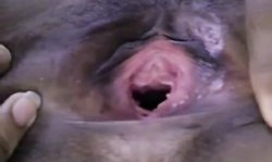 Cute black girl plays with her self