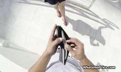 Sucked by broke teen in a public bathroom