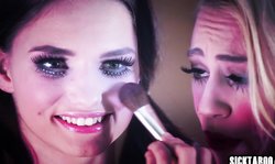 Hypnotized brunette teen banged by a guy