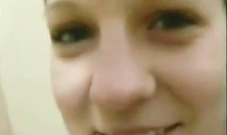 Hot girl getting down in dressing room