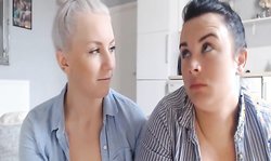 Dangerous Lesbian Couple Show Their Massive Bosom Live