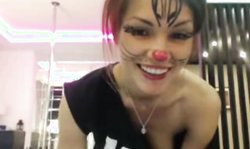 Slim girl cute kitty dance