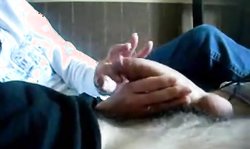 Handjob While Watching TV